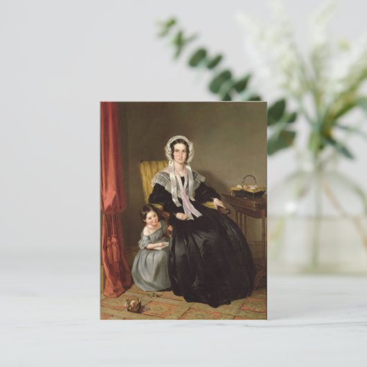 De leesles briefkaart (Staand voorkant)