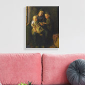 De leesles canvas afdruk (Insitu (Woonkamer))