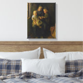 De leesles canvas afdruk (Insitu (Slaapkamer))