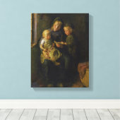 De leesles canvas afdruk (Insitu (Houten vloer))