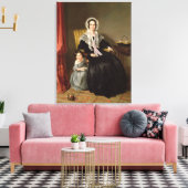 De leesles canvas afdruk (Insitu (Woonkamer))