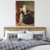 De leesles canvas afdruk (Insitu (Slaapkamer))