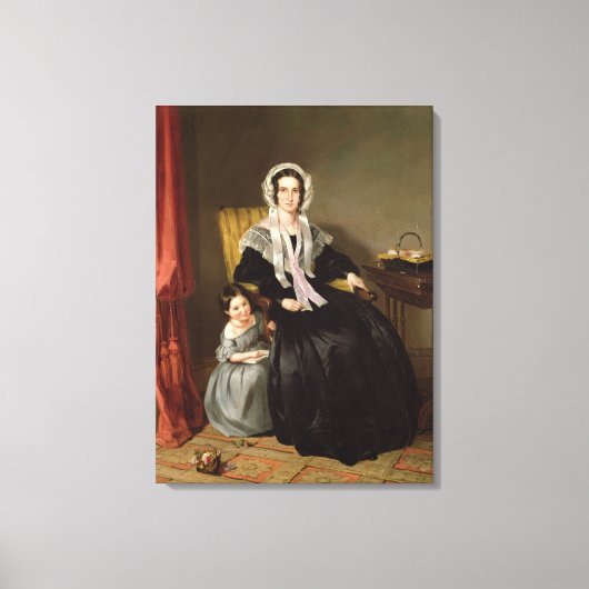 De leesles canvas afdruk (Voorkant)