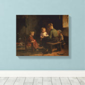 De leesles canvas afdruk (Insitu (Houten vloer))