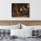 De leesles canvas afdruk (Insitu (Slaapkamer))