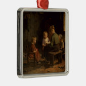 De leesles metalen ornament (Rechts)