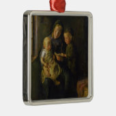 De leesles metalen ornament (Rechts)