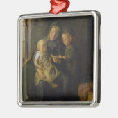 De leesles metalen ornament (Links)