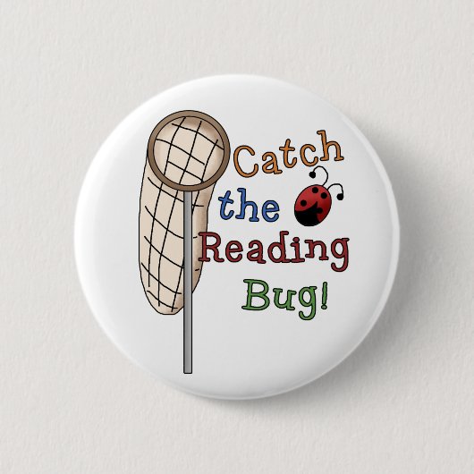 De leestekel vangen ronde button 5,7 cm (Voorkant)