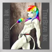 De leeuw beroeren poster (Voorkant)