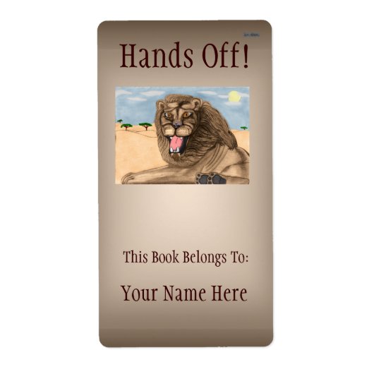 De Leeuw Bookplate Etiket (Voorkant)