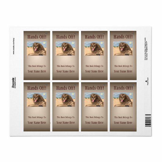 De Leeuw Bookplate Etiket (Full Sheet)