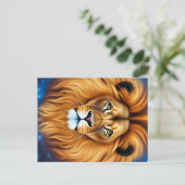 De leeuw briefkaart (Staand voorkant)
