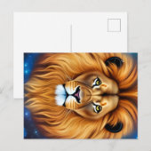 De leeuw briefkaart (Voorkant / Achterkant)