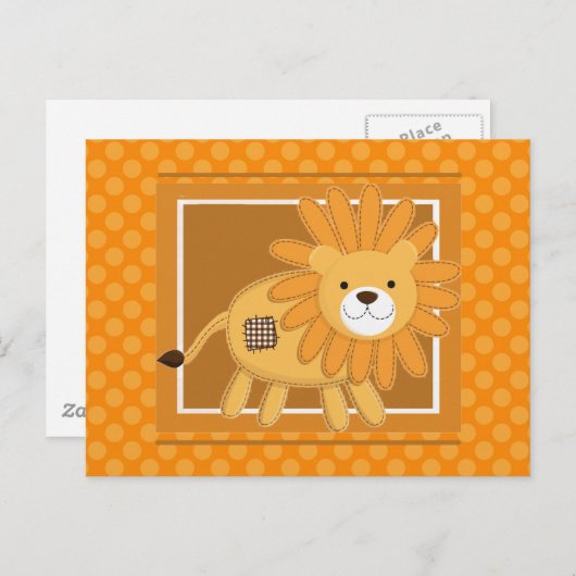 de leeuw briefkaart (Voorkant / Achterkant)