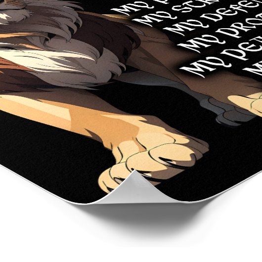 De Leeuw Christelijk Jezus is mijn Godkoning, Heer Poster (Hoek)