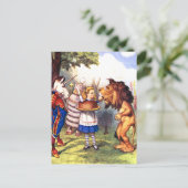 DE LEEUW & DE EENHOORN; CAKE ZAL HET BETER MAKEN! BRIEFKAART (Staand voorkant)