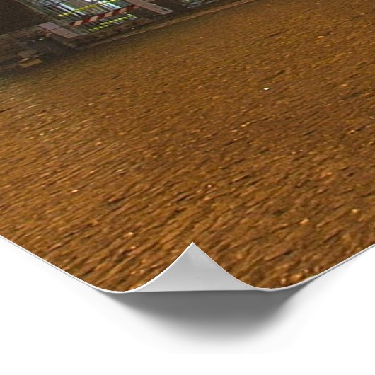 De leeuw en de gladiator in Rome Poster (Hoek)