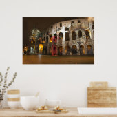 De leeuw en de gladiator in Rome Poster (Keuken)