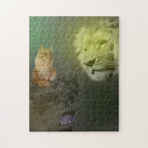 De leeuw en de kat, de puzzel
