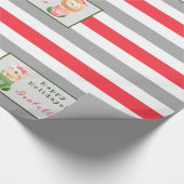 De leeuw en de Kat passen Tekst en Naam aan Cadeaupapier (Hoek)