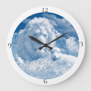 De leeuw en de lampmuur grote klok