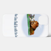 De leeuw en de lamskunst Case-Mate iPhone case (Achterkant (horizontaal))