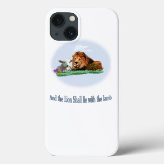De leeuw en de lamskunst Case-Mate iPhone case (Achterkant)