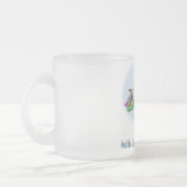 De leeuw en de lamskunst matglas koffiemok (Links)