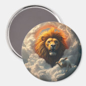 De leeuw en de lamsmagneet magneet (Voorkant / Achterkant)