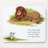 De leeuw en de muis muismat (Voorkant)