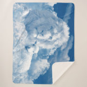 De leeuw en het lam gevormd uit wolken sherpa deken (Voorkant)