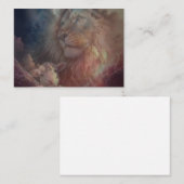 De leeuw en het lam Wenskaart Notitiekaartje (Voorkant / Achterkant)