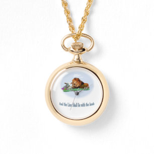 De leeuw en het lammetje kijken horloge