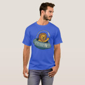De leeuw en het ruimteschip t-shirt (Voorkant volledig)
