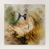 De leeuw is de koning der dieren legpuzzel (Horizontaal)