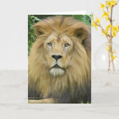 De leeuw kaart (Gele Bloem)