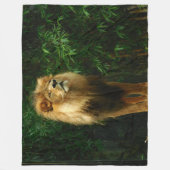 De leeuw, koning van het OERWOUD Fleece Deken (Voorkant)