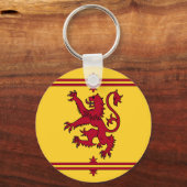 De Leeuw Rampant van Schotland Sleutelhanger (Voorkant)