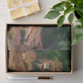 De Leeuw thuis (met Leeuwin en Leeuwenwelpen) Tissuepapier (Geschenk)