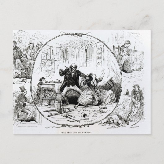 De leeuw uit de Humor Briefkaart (Voorkant)