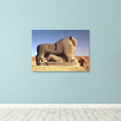De leeuw van Babylon Canvas Afdruk (Insitu (Houten vloer))