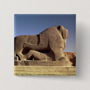 De leeuw van Babylon Vierkante Button 5,1 Cm