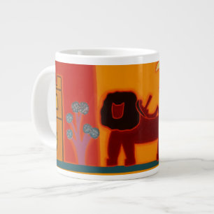 De leeuw van de Fulham Broadway 2008 Grote Koffiekop