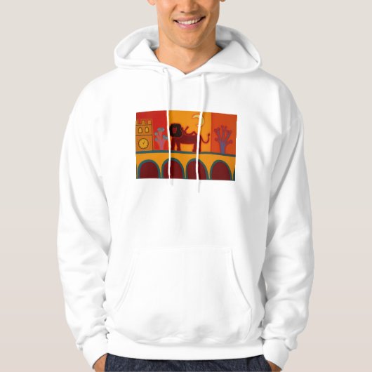 De leeuw van de Fulham Broadway 2008 Hoodie (Voorkant)