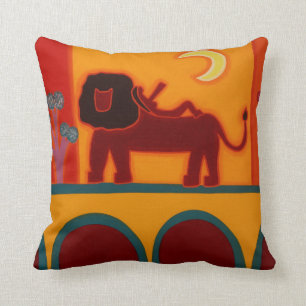 De leeuw van de Fulham Broadway 2008 Kussen