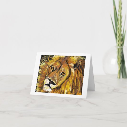 De Leeuw van de impressionist notecard Kaart (Voorkant)