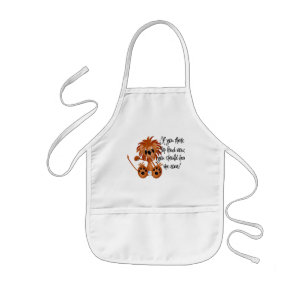 De Leeuw van het baby hoort me de T-shirts en de g Kinder Schort