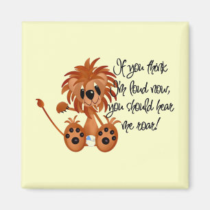 De Leeuw van het baby hoort me de T-shirts en de g Magneet