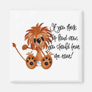 De Leeuw van het baby hoort me de T-shirts en de Magneet